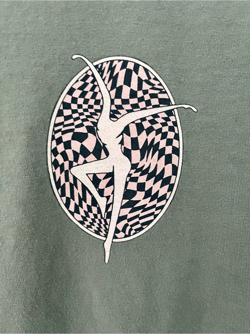DMB Dave Matthews Band Warped Firedancer T-Shirt Sage Green Size XL - Picture 2 of 7